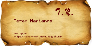 Terem Marianna névjegykártya
