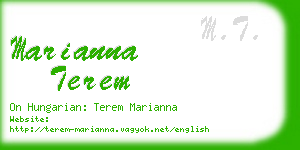 marianna terem business card